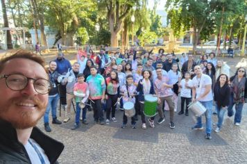 Foto - ENCONTRO DE PERCUSSÃO DOS ALUNOS DO PROJETO GURI EM AVARÉ