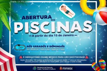 ABERTURA DAS PISCINAS DO CLUBE CIEEL