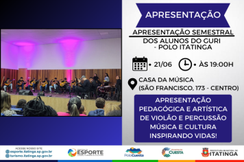 Apresentação Semestral dos Alunos do Guri - Polo Itatinga