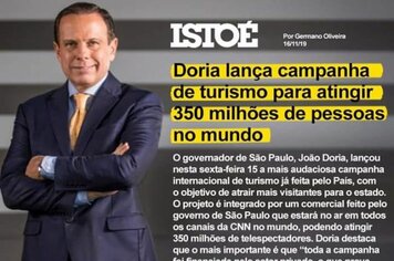 Doria lança campanha de Turismo!