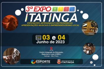 VEM AÍ, 3ª EXPO ITATINGA 