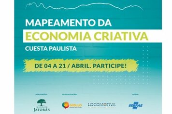 Pesquisa vai mapear iniciativas de Economia Criativa na Cuesta Paulista