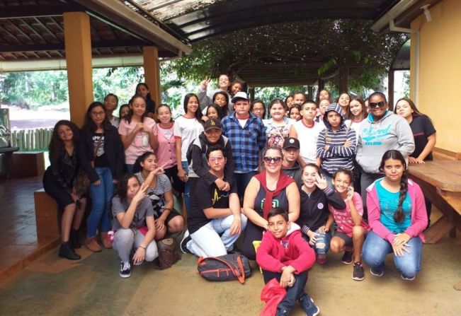 Turistas de Pratânia na nossa cidade!