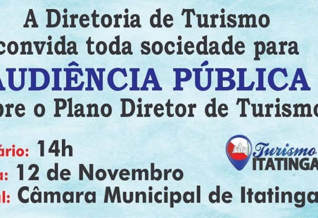 Audiência Pública do Plano Diretor de Turismo